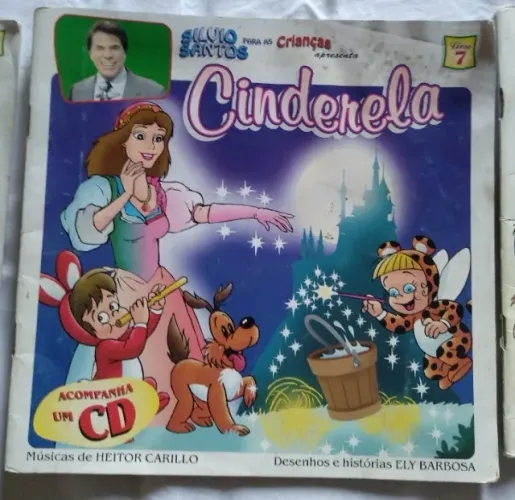 Livro E Cd Silvio Santos Para As Crianças Cinderela