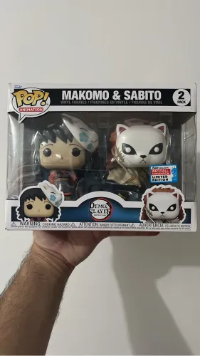 Funko Makomo e Sabito 2-Pack Demon Slayer Original e com caixa