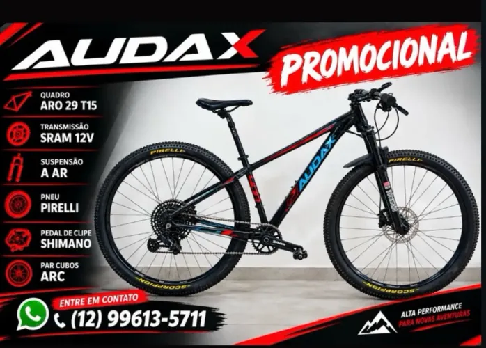 Bike audax aro 29 t15 de 12 velocidades