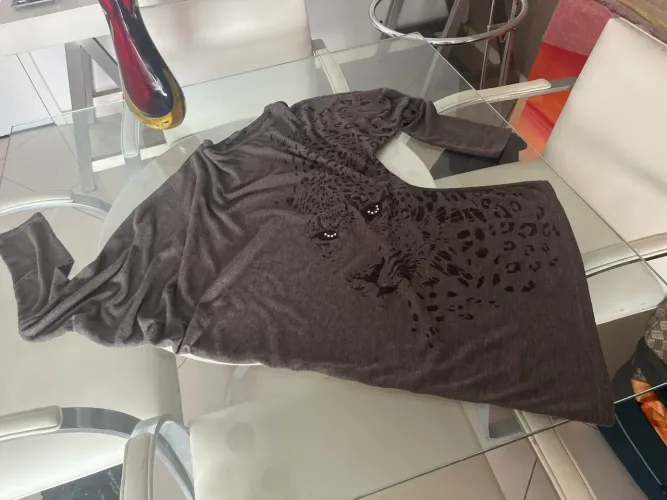 Blusa manga longa de malha tamanho M