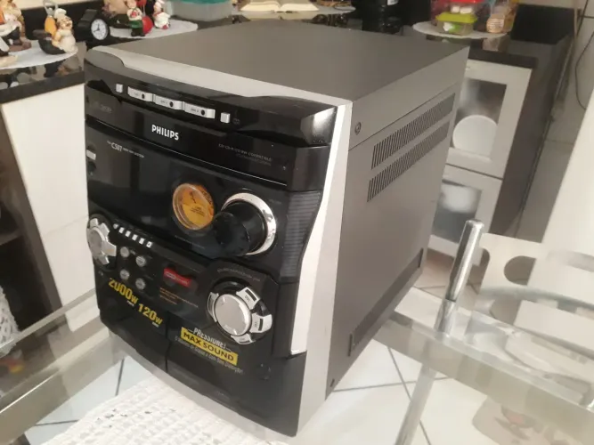 Aparelho de som mini micro system Central philips fw 507C aiwa sony jvc gradiente panasoni