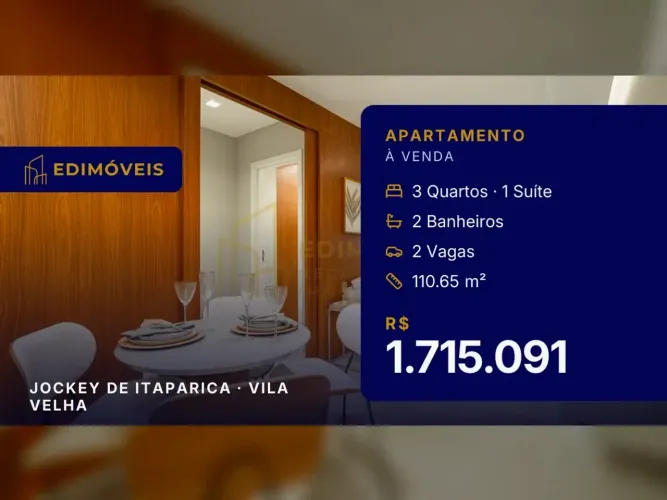 Apartamento 3 quartos no Jockey de Itaparica, ideal para sua família