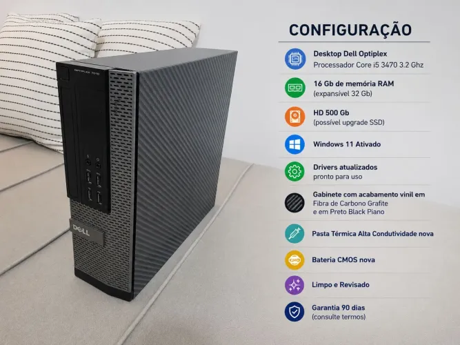 Desktop Dell Optiplex i5 16Gb Ram 