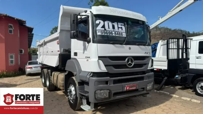 MB AXOR 3344 ANO 2015 CAÇAMBA BASCULANTE