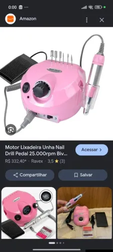 Motor porquinho para unhas nails designer