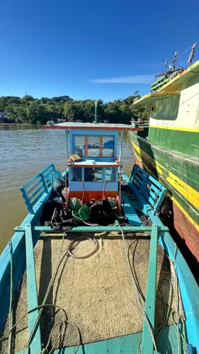 Barco pronto p trabalhar