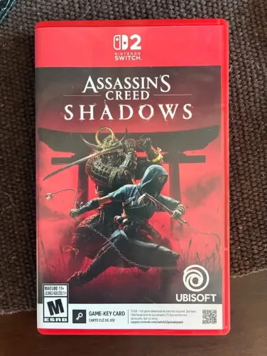 Assassin's Creed Shadows Jogo Cartucho Mídia Física Switch 2