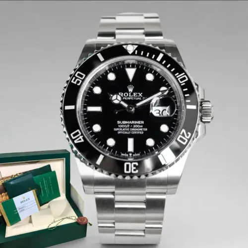 Relógio automático Rolex submariner premium + caixa 0ficial