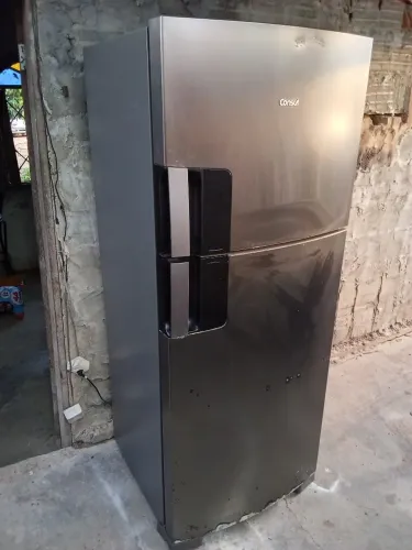 Geladeira Consul inox Premium