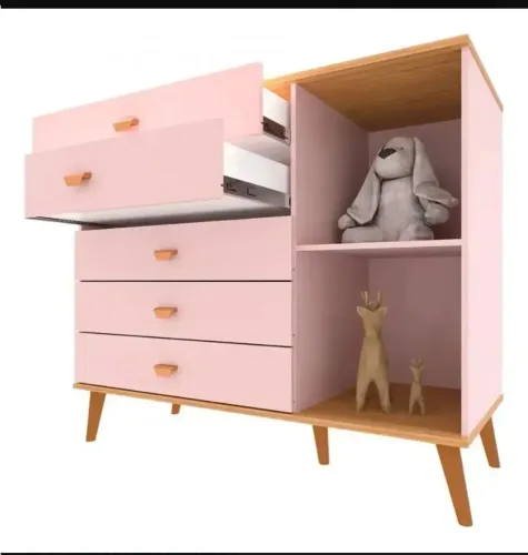 Cômoda rosa nova