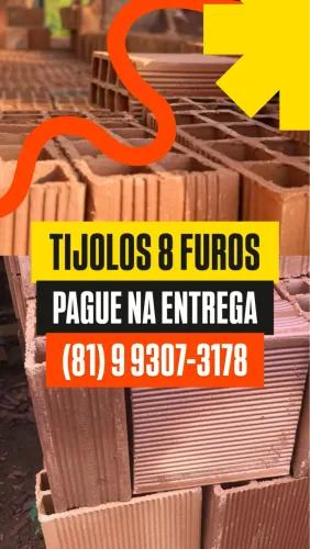 Tijolo tijolos - PROMOÇÃO RELÂMPAGO A PARTIR DE 3 MIL