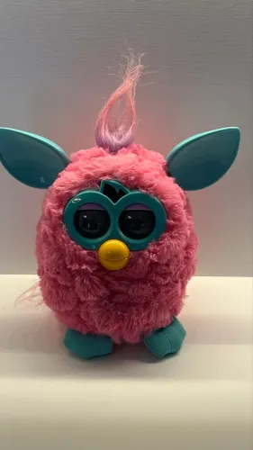 furby rosa e verde água - funciona perfeitamente