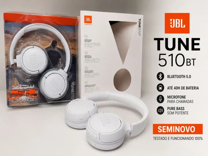 JBL Tune 510BT Seminovo - Apenas Testado