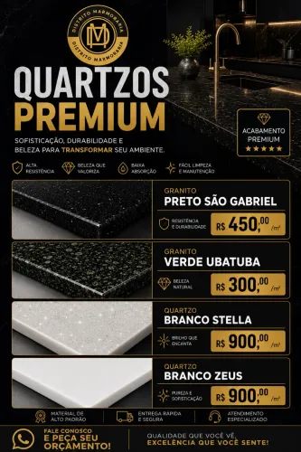     Bancadas em Granito e Quartzo com Melhor Preço