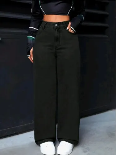 Calça wide leg preta . ACEITO OFERTA . Aceito cartão com taxa da maquininha