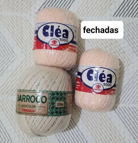 Lote de linhas para crochê - Vendo tudo junto!