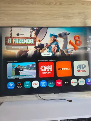 Samsung 55" com nota fiscal e receptor telegrama com 6g te intente com notas fiscais