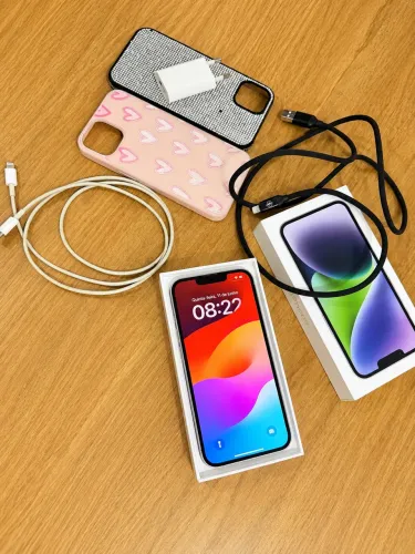 iPhone 14 128 gb lilás, parcelo