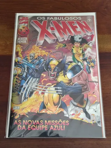 Os Fabulosos X-Men # 1 (Capa Especial Metalizada de Roger Cruz) Editora Abril 1996