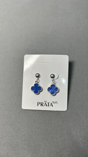 Brincos prata 925 trevo