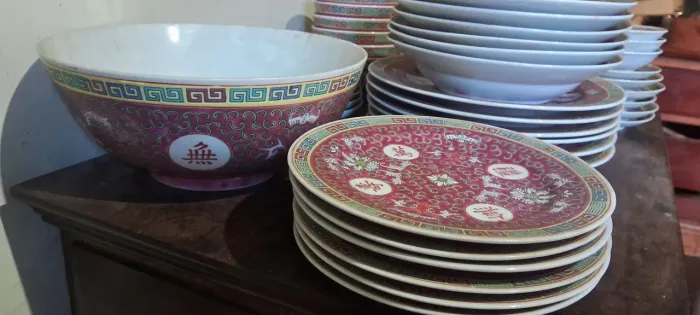 Aparelho jantar Porcelana chinesa 56pçs