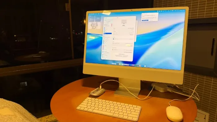 iMac 24" M1 2021 Prateado, 8GB, SSD 512GB, impecável
