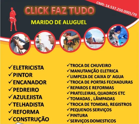 Marido de aluguel e reformas 