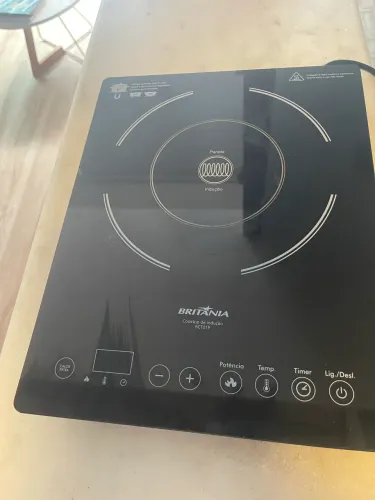 Título:  Cooktop de Indução Britânia BCT01P 2000W 220V - 1 Boca