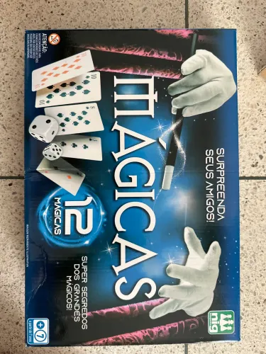 Jogo de Mágica Nig Brinquedos com 12 Truques Ilusionismo para Crianças