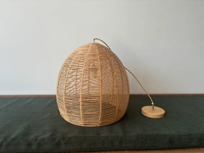 Pendente Fibra Natural Bambu Timor 50cm