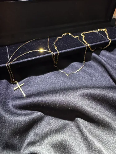 Cordão de ouro 18k maciço unissex 50cm.