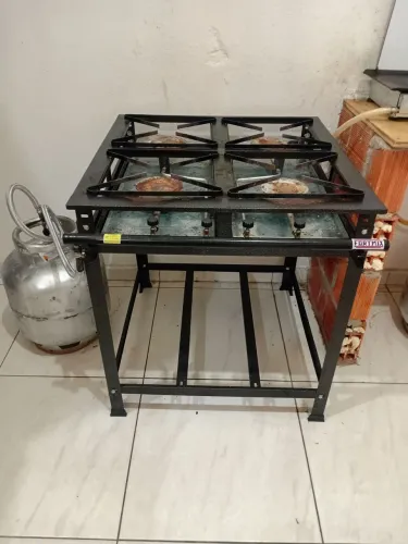 Fogão 4 bocas alta pressão Fortmix 30 x 30