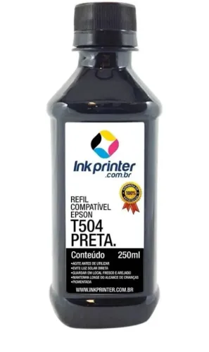 Ink printer tinta de impressora T504 Preta - Refil compatível com Epson