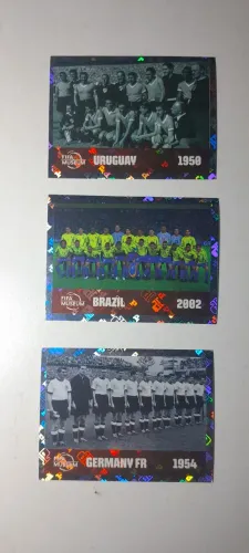 Figurinhas álbum copa do mundo 2026 Brasil 2002 + Uruguai 1950 + Germany fr 1954