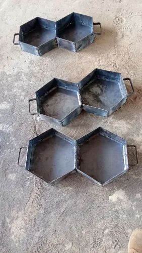 Forma de bloquete sextavado