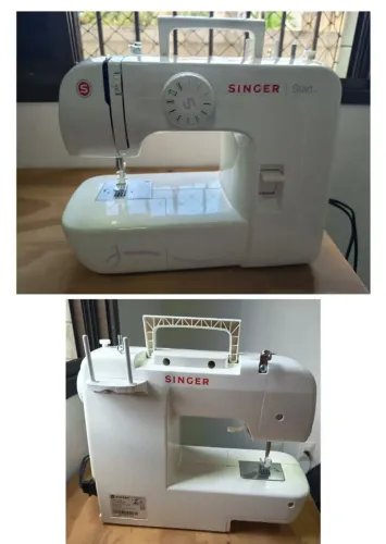 máquina de costura singer start 1306 semi nova - 220v