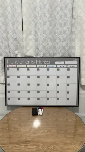 Quadro Branco Planner Mensal 90x60