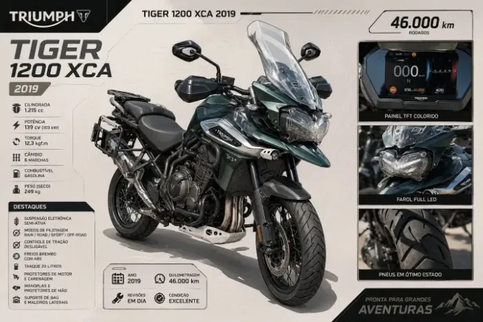 Moto rara no mercado Tiger 1200