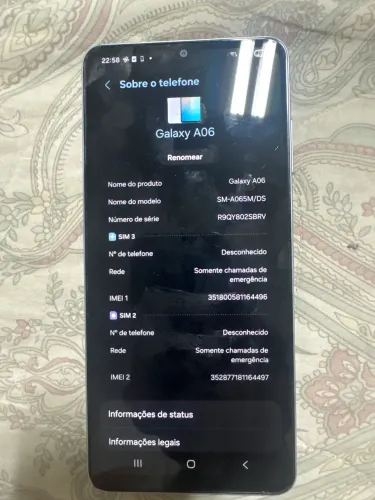 Celular galaxy A06 novíssimo