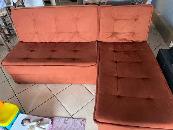 Sofá retrátil e sofá cama