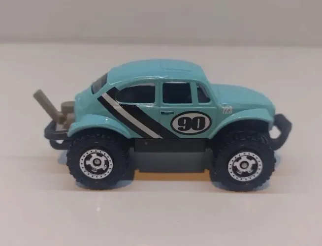 Miniatura Matchbox VW Fusca Azul Baja Bug Beetle Loose Novo 1:64