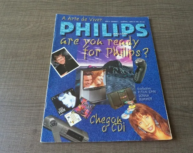 Revista Philips 1995 Exclusivo Elton John Donna Summer. Para Colecionadores.