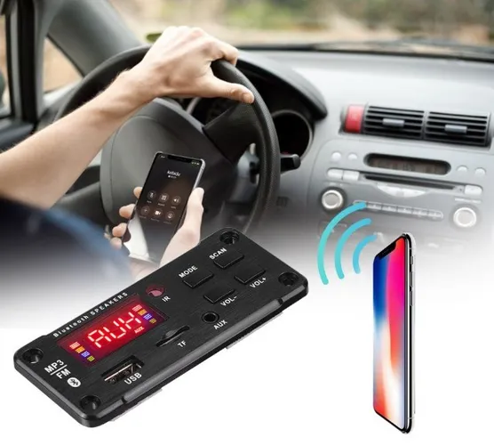 Decodificador Placa Mp3 Bluetooth 5.0  Usb Fm Usb  Arduino Automação Robotica COD-AP126 
