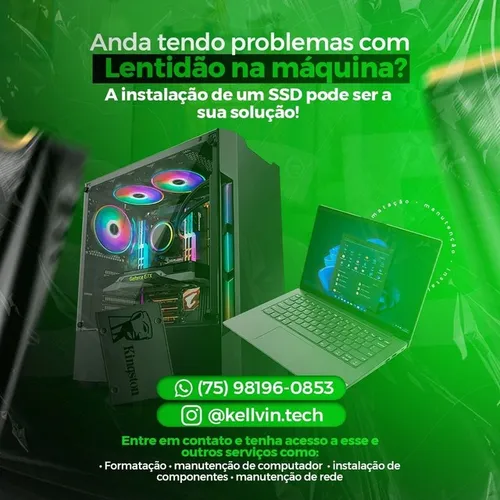 Seu Notebook ou Computador mais rápido - Instale um SSD