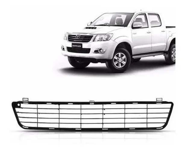 Grade Inferior Parachoque Hilux 2012 2013 2014 2015 Preta