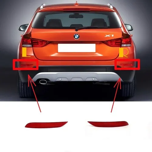 Par Refletor Parachoque Traseiro Bmw X1 2013 2014 2015