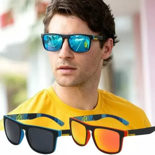 Óculos de sol, esportivo, esporte, corrida, acessório clássico, com UV400. Azul, vermelho 