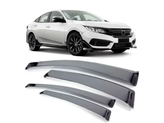 Calha de Chuva Honda Civic 2017 / G10 - Ecotap