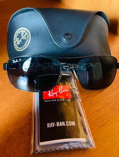 Óculos Ray Ban Modelo 8316 Polarizado Gunmetal Impecável 