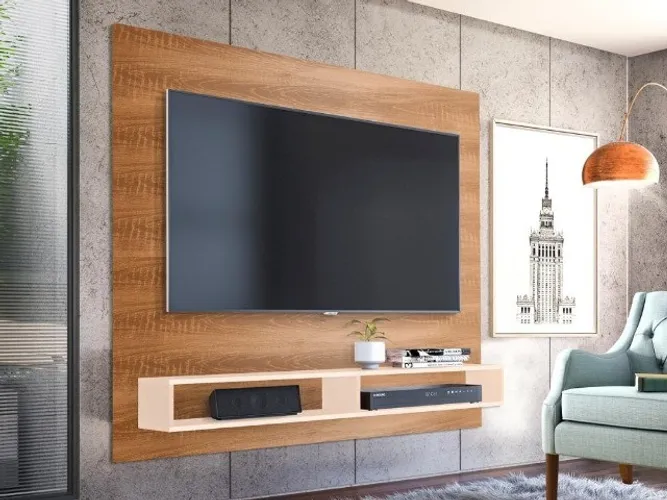 Painel RR 1491 60¨ Mel/Off White Até 12x - Frete Grátis